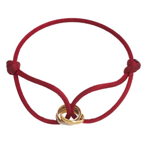 bracelet cartier trinity cordon|trinity bracelet by cartier red.